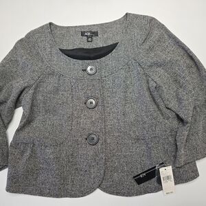 AGB 14 Petite Grey Jacket Dress Up Any Blue Jean